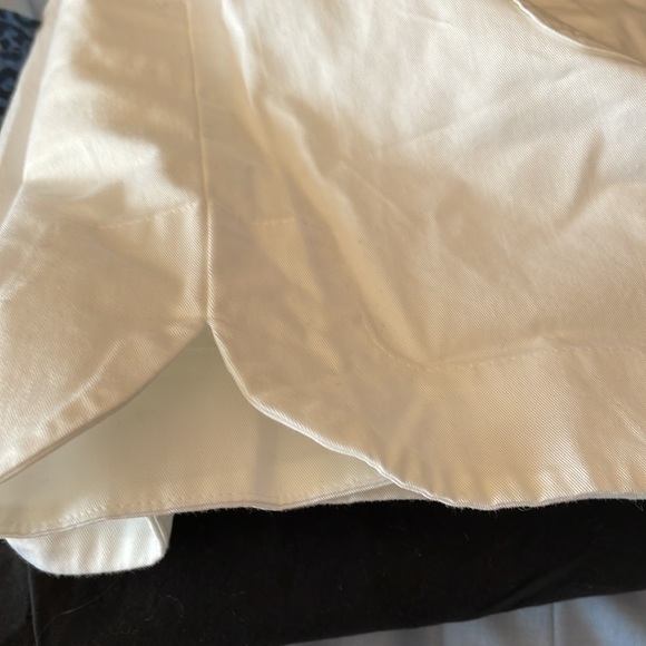 NWT J Crew White Cotton Chino Pull On Draw String Shorts. Seaside Style Size M - Picture 5 of 5